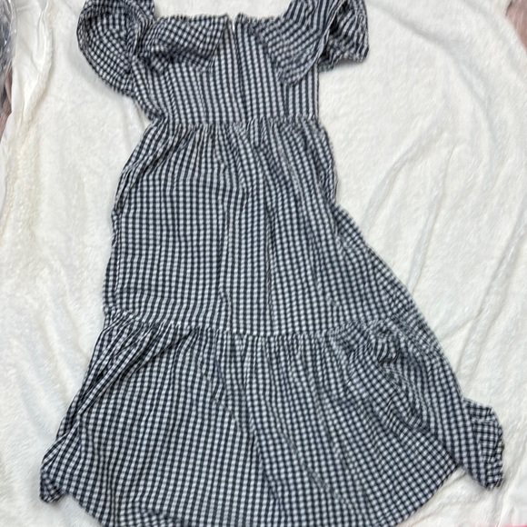 Chelsea28 Blue and White Off-Shoulder Maxi Dress - Picture 6 of 6